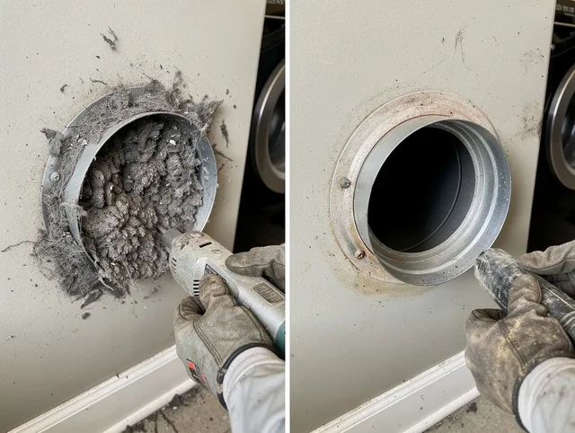 Professional clogged vent cleaning by Reynoldsburg Dryer Vent Cleaning in Reynoldsburg