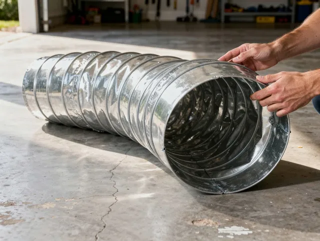 Reynoldsburg Dryer Vent Cleaning specialist using advanced equipment for thorough duct cleaning in Reynoldsburg