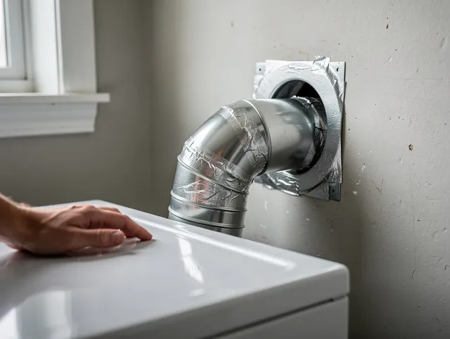 Reynoldsburg Dryer Vent Cleaning expert performing professional dryer vent repair and installation in Reynoldsburg